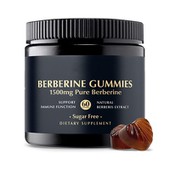 BERBERINE GUMMIES 1500 mg čisti himalajski berberis ekstrakt za imunološku potporu holistički wellness okus borovnica, bez šećera
