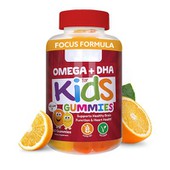 Fokus formula omega dha kids gummies ukusna, mozak za jačanje prehrane za sretne, zdrave male umove