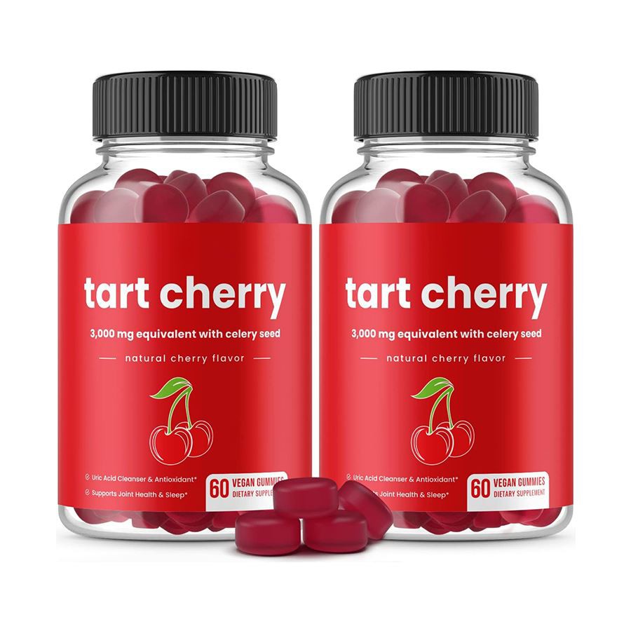 Tart Cherry & Celer Seem Vegan Gummies Prirodna potpora mokraćnoj kiselini Zdravstvena obrana antioksidansa i dnevna wellness